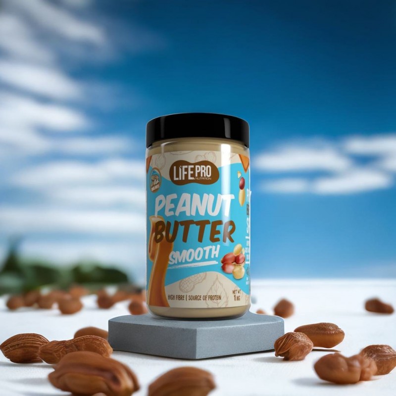Peanut Butter Crunchy 400 g - Beurre de cacahuète Biotech USA