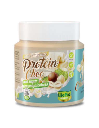Protein Cream Chocolat Blanc - Pate à tartiner 250gr Life Pro | Nutrisport  Performances